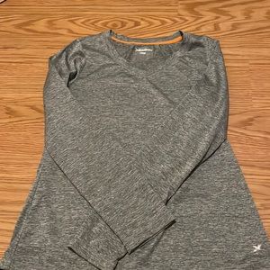 Long Sleeve Gray Athletic Top